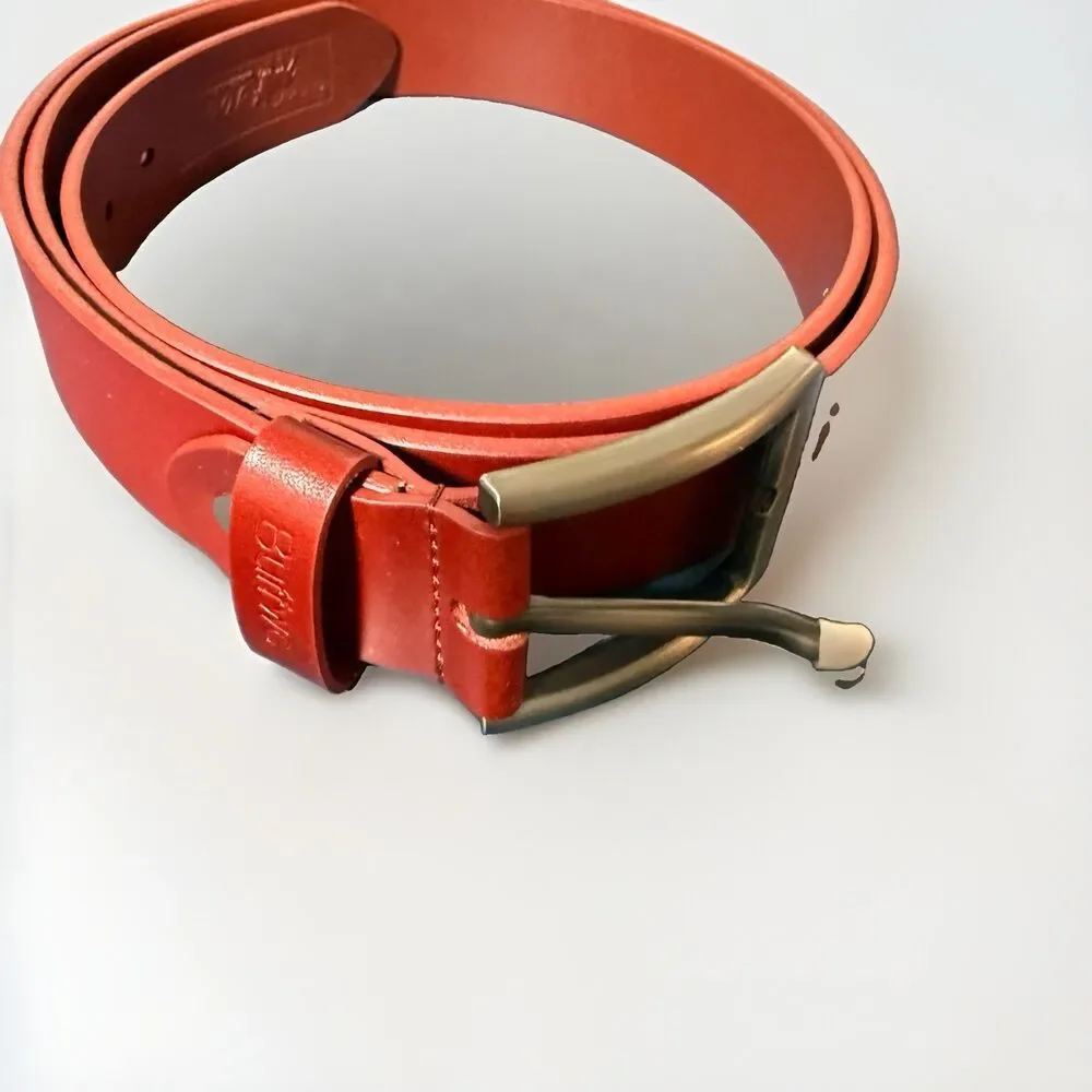 Buffway Men's Belt Heavy Duty Genuine Leather Width 1.5